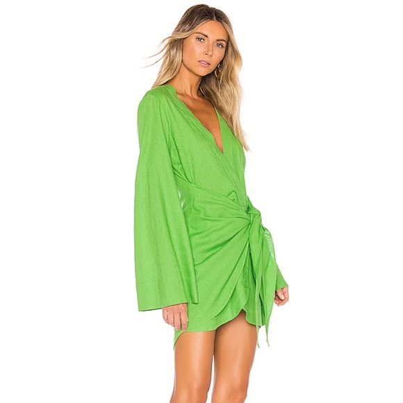 L’Academie The Janeiro Dress in Lime - Picture 3 of 4